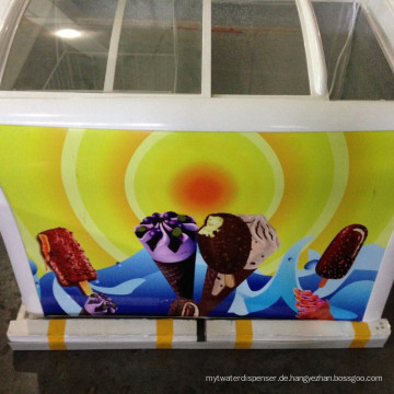 Außenkühlschrank-Glastürkühlraum tragbare Gefriermaschine mit Rädern